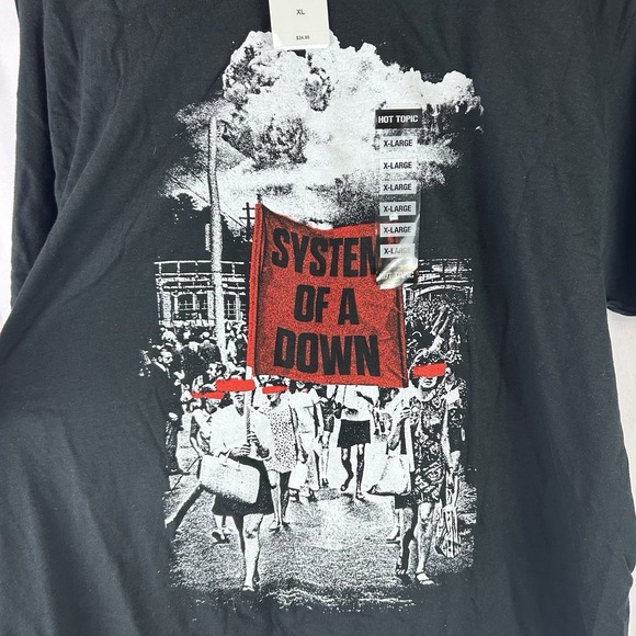 System Of‎ A Down Metal Rock Band T-Shirt March Protest XL New Hot Topic SOAD - Picture 2 of 7